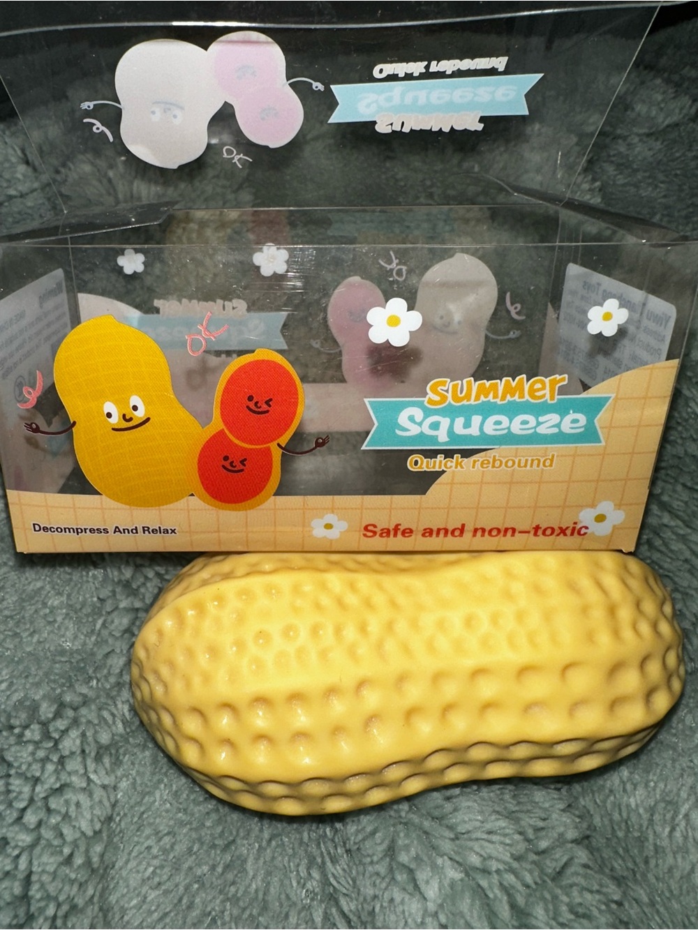 Summer Squeeze Yellow CRUNCHY Peanut Stress Toy by